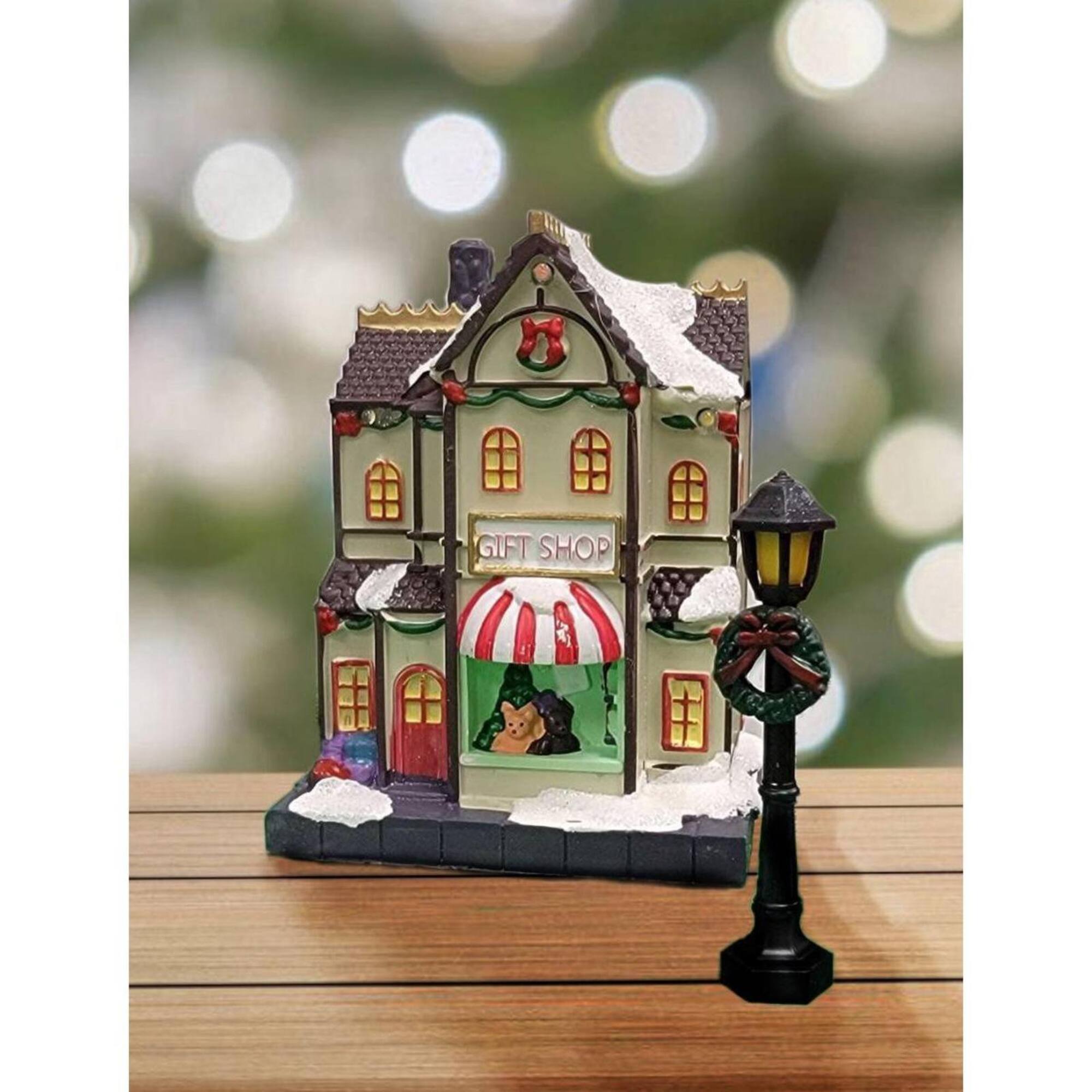 Wizardi Christmas Village Set with LED Lights